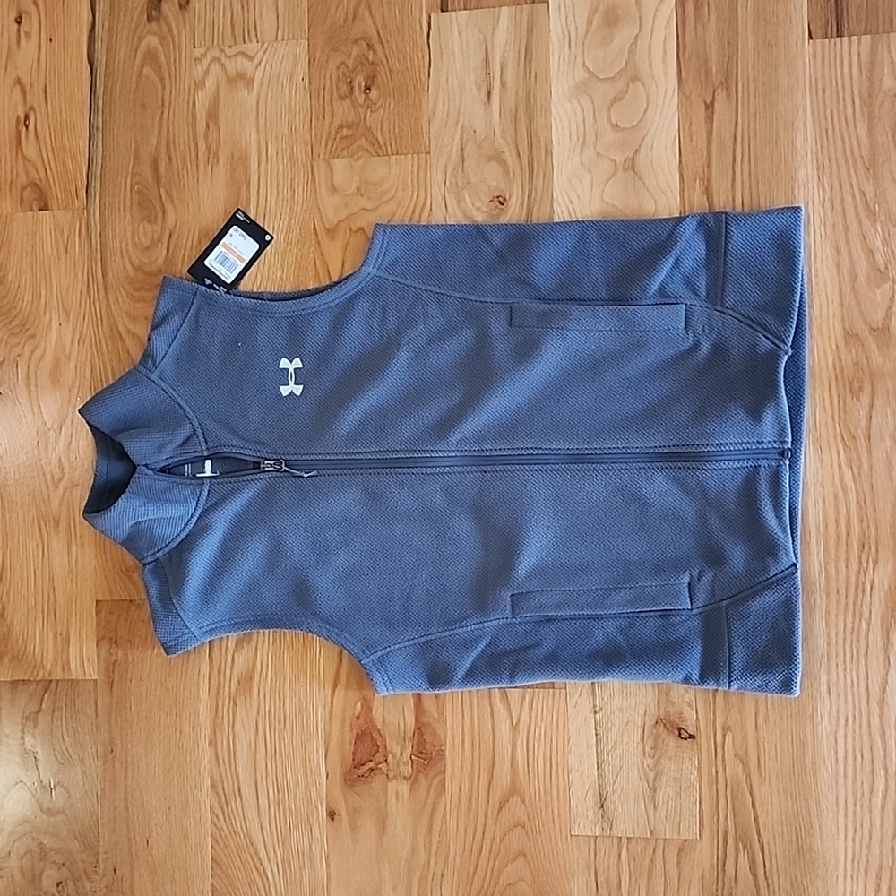 NWT Under Armour Off Grid textured fleece vest, full-zip, Adult Small